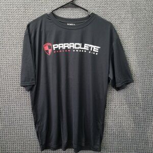 Port & Company Paraclete Black T Shirt Mens Large